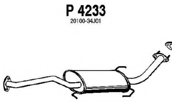 FENNO P4233 Середній глушник вихлопних газів
