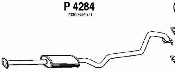 FENNO P4284 Середній глушник вихлопних газів