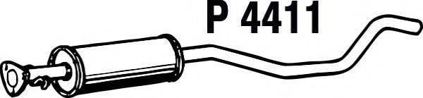 FENNO P4411 Середній глушник вихлопних газів