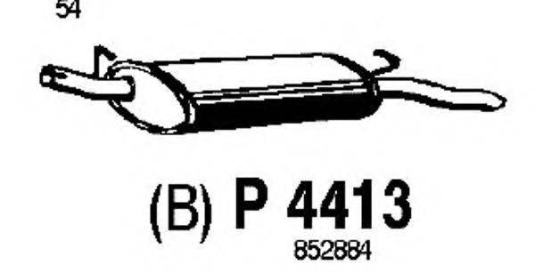 FENNO P4413 Глушник вихлопних газів кінцевий