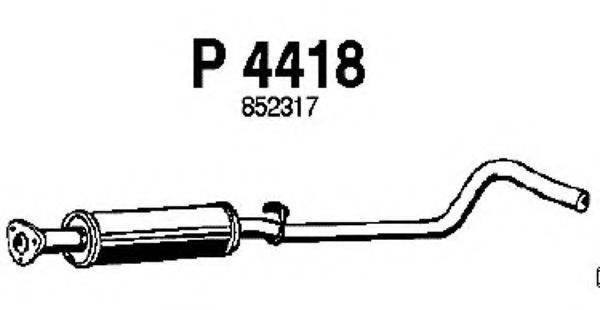 FENNO P4418 Середній глушник вихлопних газів