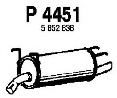 FENNO P4451 Глушник вихлопних газів кінцевий