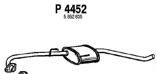 FENNO P4452 Середній глушник вихлопних газів