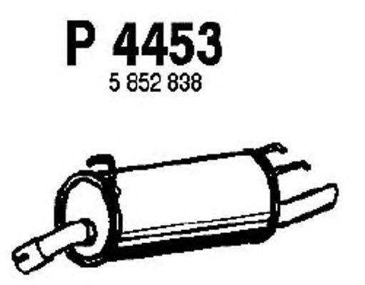 FENNO P4453 Глушник вихлопних газів кінцевий