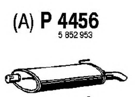 FENNO P4456 Глушник вихлопних газів кінцевий