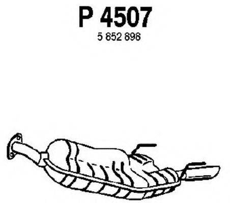 FENNO P4507 Глушник вихлопних газів кінцевий