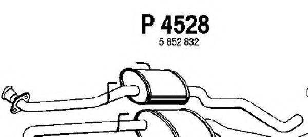 FENNO P4528 Середній глушник вихлопних газів