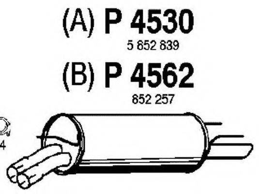 FENNO P4530 Глушник вихлопних газів кінцевий