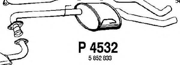 FENNO P4532 Середній глушник вихлопних газів