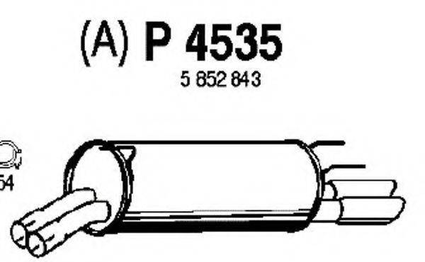 FENNO P4535 Глушник вихлопних газів кінцевий