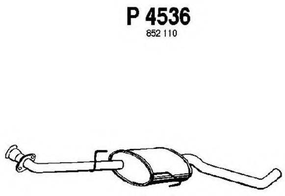 FENNO P4536 Середній глушник вихлопних газів