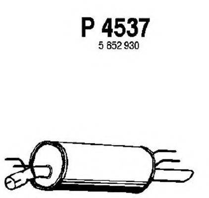 FENNO P4537 Глушник вихлопних газів кінцевий