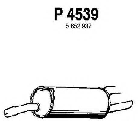 FENNO P4539 Глушник вихлопних газів кінцевий