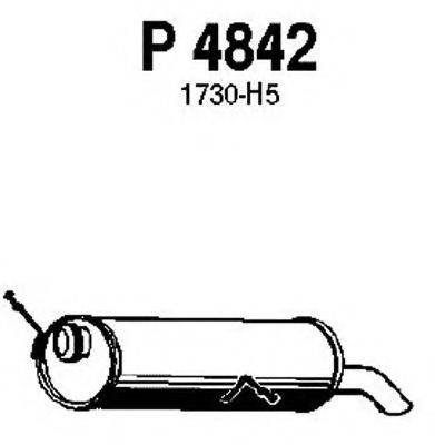 FENNO P4842 Глушник вихлопних газів кінцевий