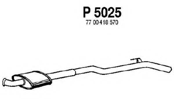 FENNO P5025 Середній глушник вихлопних газів