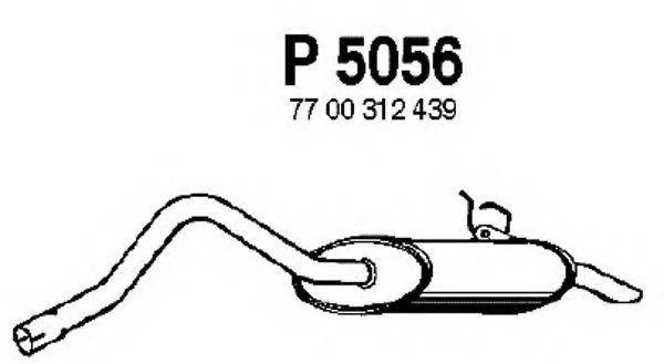 FENNO P5056 Глушник вихлопних газів кінцевий