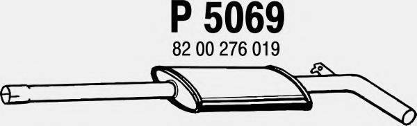 FENNO P5069 Середній глушник вихлопних газів