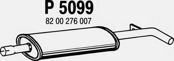 FENNO P5099 Середній глушник вихлопних газів
