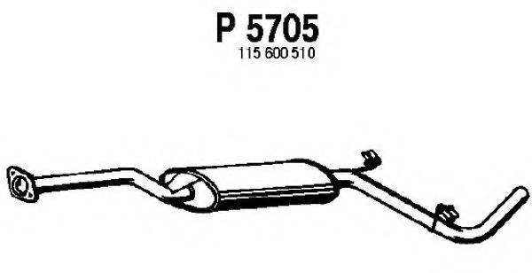 FENNO P5705 Середній глушник вихлопних газів