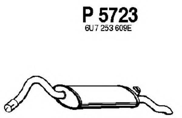 FENNO P5723 Глушник вихлопних газів кінцевий
