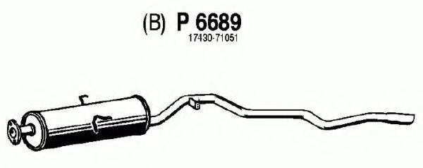 FENNO P6689 Глушник вихлопних газів кінцевий