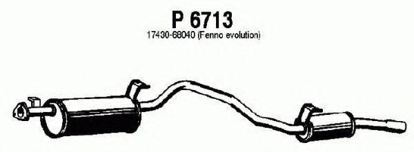 FENNO P6713 Глушник вихлопних газів кінцевий