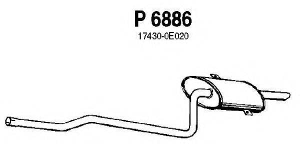 FENNO P6886 Глушник вихлопних газів кінцевий