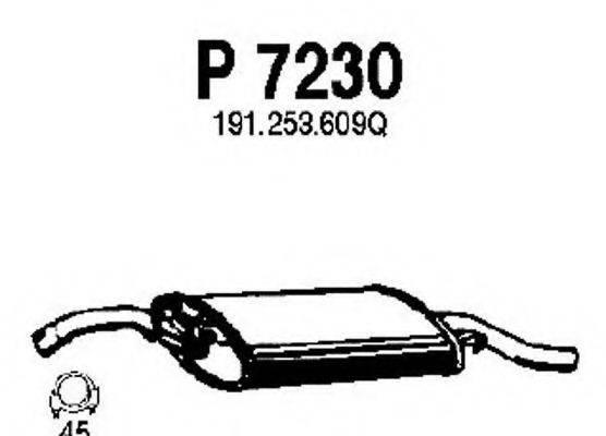 FENNO P7230 Глушник вихлопних газів кінцевий