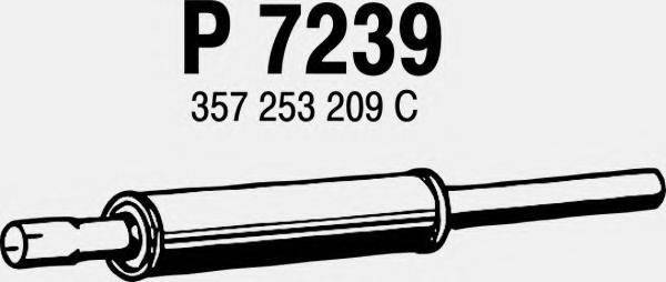 FENNO 7239 Середній глушник вихлопних газів