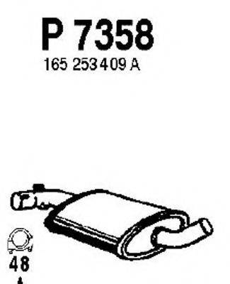VW 191253409A Середній глушник вихлопних газів