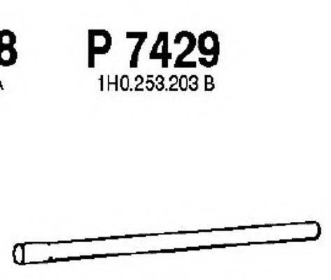 FENNO P7429 Труба вихлопного газу