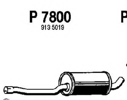 FENNO P7800 Середній глушник вихлопних газів