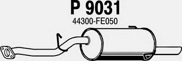 FENNO P9031 Глушник вихлопних газів кінцевий