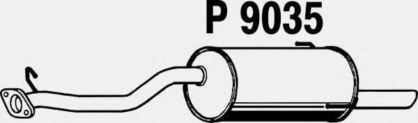 FENNO P9035 Глушник вихлопних газів кінцевий