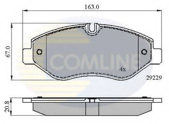REMSA 1245.1 Комплект гальмівних колодок, дискове гальмо