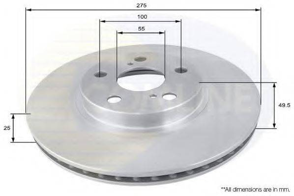 LUCAS DF4160 гальмівний диск