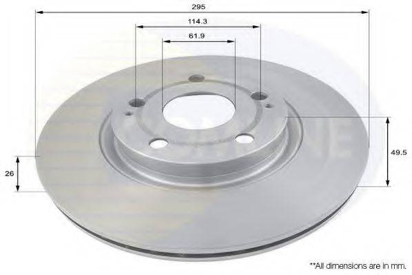 COMLINE ADC01134V гальмівний диск