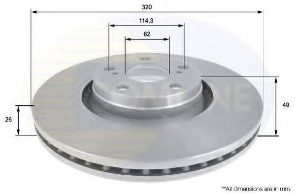 COMLINE ADC01165V гальмівний диск