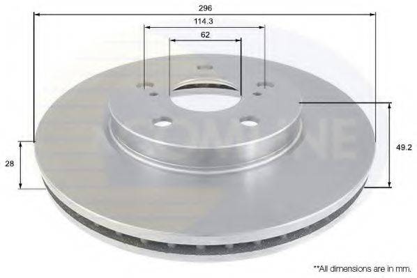 COMLINE ADC01112V гальмівний диск