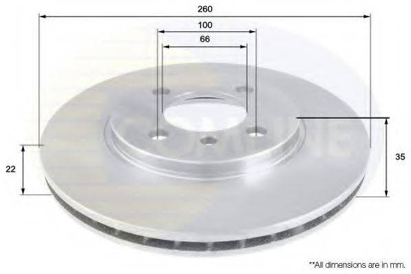 COMLINE ADC1709V гальмівний диск