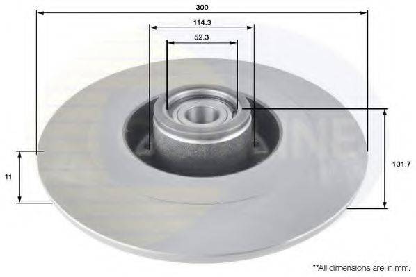 COMLINE ADC3025 гальмівний диск