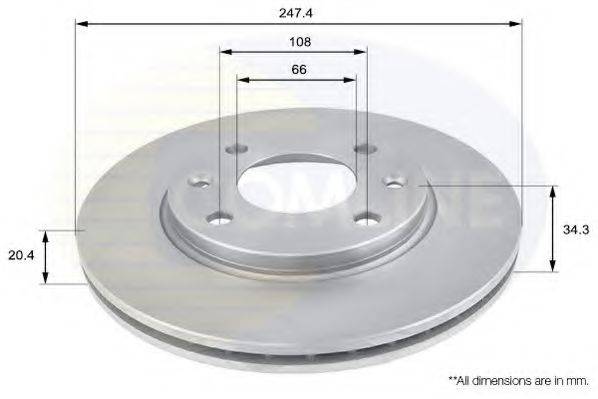 REMSA 6432.2 гальмівний диск