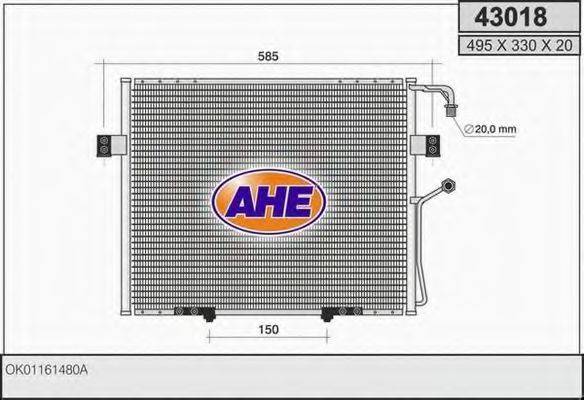 AHE 43018 Конденсатор, кондиціонер