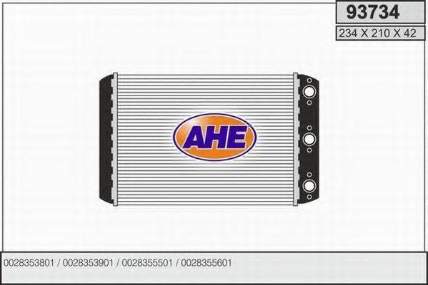 AHE 93734 Теплообмінник, опалення салону