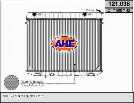 AHE 121038 Радіатор, охолодження двигуна