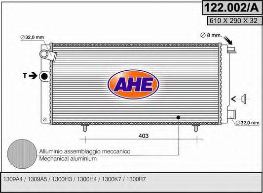 AHE 122002A Радіатор, охолодження двигуна