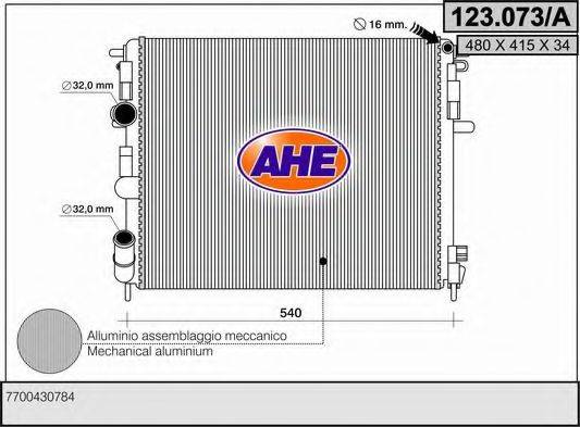 AHE 123073A Радіатор, охолодження двигуна