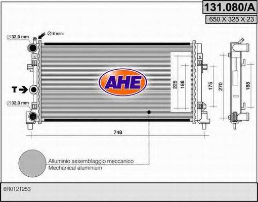 AHE 131080A Радіатор, охолодження двигуна