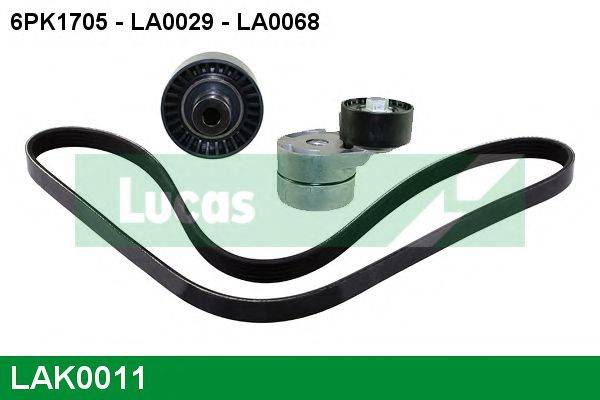 LUCAS ENGINE DRIVE LAK0011 Полікліновий ремінний комплект