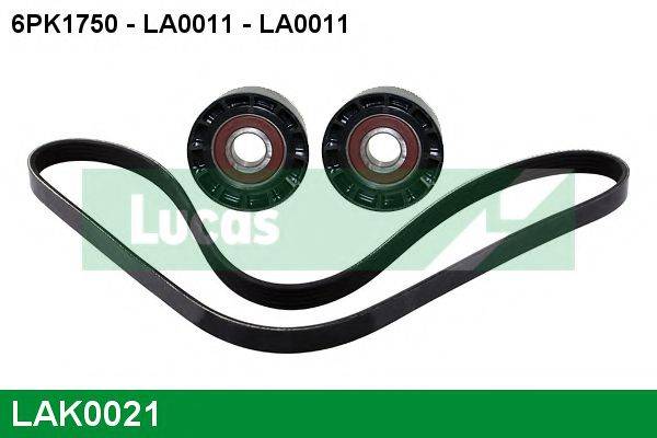 LUCAS ENGINE DRIVE LAK0021 Полікліновий ремінний комплект